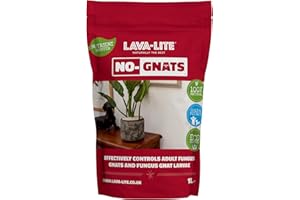 Lava-Lite No Gnats - Original Natural Fungus Gnat Killer for Houseplants,Soil &Compost] Child & Pet Safe]Cost Effective, Chemical Free Pest Control.