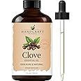 Handcraft Blends Clove Essential Oil - 100% Pure and Natural - Premium Therapeutic Grade with Premium Glass Dropper - Huge 4 fl. Oz