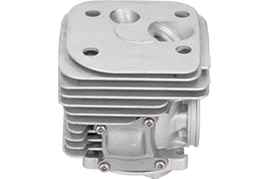 JANZOOM Juego de Pistones de Cilindro, Cilindro de Repuesto Resistente Al Desgaste de 50 Mm para Husqvarna 372XP 372 365 X-TORQ para Jardín para Exteriores