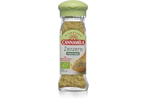 Cannamela - Linea Bionatura, Zenzero Macinato Bio, Confezione da 41g. Ideale per crostate, biscotti, bevande, frutta cotta, pollo, insalate e ricette della cucina etnica