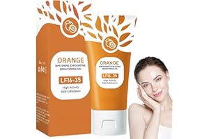 SINGHAO 50g Orange Peeling Gel,Orange Enzymes Exfoliating Gel,Deep Cleansing Moisturizing Facial Exfoliator,Facial Scrub Exfo/liating Cleanser,Organic Face and Body Exfoliating Scrub G/el for All Skin Types
