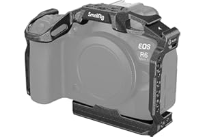 SMALLRIG Camera Cage für Canon EOS R6 Mark III/R6 Mark II, Black Mamba Bionic Design, integrierte Schnellwechselplatte, 1/4"-20 und 3/8"-16 Schraubenlöcher, QD-Buchse – 4161