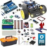 Arduino ile Uyumlu 2WD Robot Araba ve S&uuml;per İdeal Başlangı&ccedil; Seti - Uno R3-92 &Ccedil;eşit 317 Par&ccedil;a - Engelden Ka&ccedil;an Akıllı Robot Ya