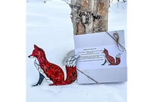 Kolarmo Mountain Range Glass Mosaic DIY Kit, Fox, Mosaic Art, 20cm x 10cm, Traditional, Adults, Kid