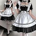 CALANDIS Polyester Maid Costume Maid Dresses Classic Sweet Lolita Japanese Anime Maid Outfit M, Multicolor