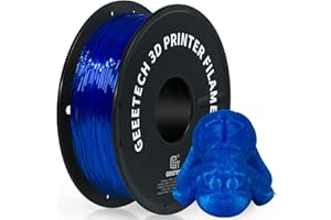 ‎GEEETECH GEEETECH TPU filament 1.75mm Transparent Blau, Flexible 3D Drucker Filament 500g 1 Spool