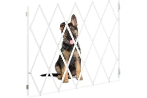Relaxdays hundgaller, utdragbart upp till 130 cm, höjd 87,5–100 cm, bambu, skyddsgaller för hundar