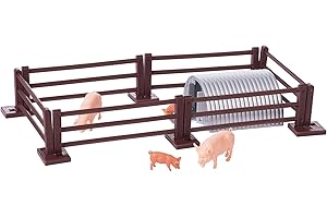 Britains 1:32 Pig Pen Farm Playset, Collectable Farmyard Animal Toys, Compatible with 1:32 Scale Farm Toys, Suitable for Collectors & Children from 3 Years