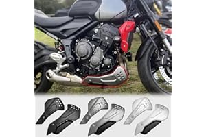 WOOGA Motorcycle Trident 660 Engine Bellypan Lower Engine Chassis Spoiler Side Fairing for Tri&um&ph Trident 660 Trident 660 Trident660 Accessories 2021-2025 (Black)