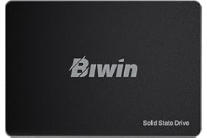 Biwin M100 SATA 3.0 SSD 512 Go - jusqu'à 550 Mo/s en Lecture - 6 Go/s Disque à état Solide Interne 2,5" pour Ordinateur Portable et de Bureau - Rapide, Silencieux, résistant aux Chocs