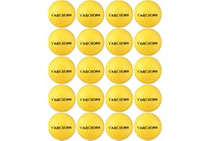 YARCHONN Lot de 20 balles d'entraînement de Golf élastiques Souples en Mousse PU pour Adultes et Enfants débutants d'intérieur et d'extérieur (Multicolore)