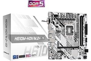 ASROCK Carte Mère H610M-HDV/M.2+ DDR5 (Intel LGA 1700) Micro ATX