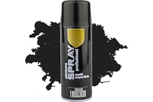 H HANSEL HOME Pintura Spray Negro Mate 400 Ml