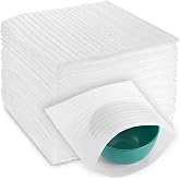 ZUPAPJO 100 Pieces Foam Wrap, Foam Bags Moving 30 x 30 cm | Bubble Packaging Material for Moving, Cartons, Furniture, Fragile