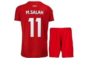 Hawkara Lpool 2024/2025 Mo. Salah #11 Kinder Sonderausgabe Auswärts Trikot mit Kurz, Neu Saison, Fußball Trikot Set Jugendgrößen