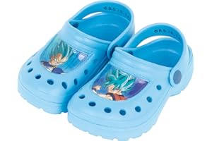 Dragon Ball Z Clogs für Jungen, Sandalen Goku und Super Saiyan, Sommersandalen, Größen EU 22 bis 33