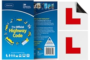 COGNITIVE DRIVER Highway Code Book 2024 UK & Fully Magnetic L Plates