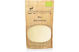 ‎BÄCKEREI SPIEGELHAUER Bäckerei Spiegelhauer Bio Hirsemehl 1 kg glutenfreis Mehl für Brot hell Millet Vollkornmehl