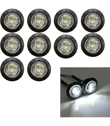 Luz LED De Marcador Lateral Doble Cara HEHEMM - 12V, Ámbar/Ámbar, Para Camiones, Remolques, Tractores