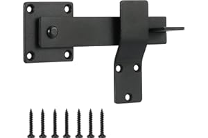 HO-SFSM Cerradura de puerta corrediza de granero, Cerradura Pestillo para Puerta, Puerta Jardin Pestillo para Puerta Interior Exterior Puerta de Cobertizo Garaje Jardín