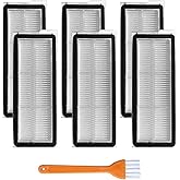 6 HEPA Filter Accessories for APZOVO Roborock Qrevo Curv/Qrevo Curv S5X / Qrevo Edge/Qrevo Edge S5A