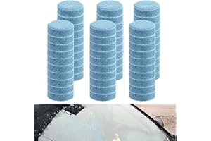 APKPESTERML 60 Pcs Pastillas Limpiaparabrisas Coche, Limpiacristales Coche Pastillas Multifuncionales Pastillas de Limpieza Sólido de Coche Concentradas Arandelas Tableta Agua Efervescentes Ventanas (2, Blue)