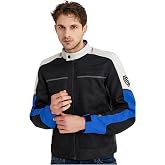 Scudo Santiago Blue Summer Mesh Men's Motorcycle Jacket
