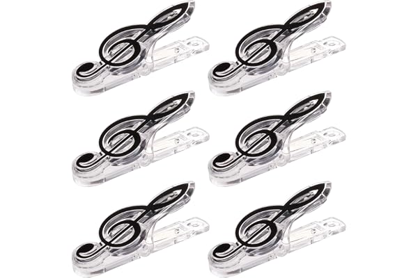 Pinces pour Livre de Partition, Pince à Livre, Chemises pour Partitions, Clip de Livre de Musique, Pince de Musique pour Piano, Musique Page Support Clips, Pour Partitions de Musique, 6 Pièces