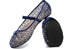 PELBIUQIK Ballerine Donna Punta Tonda – Scarpe Estive Comode e Traspiranti, Slip-On Eleganti con Fiocco