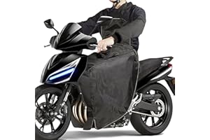 FINEVERNEK Manta Moto Piernas, Universal Manta Termica Cubre Piernas para Moto, Cálido e Impermeable Funda Cubrepiernas Moto Scooter, con Vellón para Scooter Bicicleta una Funda