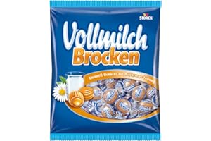 ‎BUNTE WELT Vollmilch Brocken – 1 x 325g – Karamellbonbons mit Milchcreme-Füllung