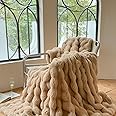 LIMOS Soft Plush Throw Blanket，Super Soft Cozy Fuzzy Blanket Faux Fur Blanket for Couch Bed and Sofa (camel, 150 x 200cm)