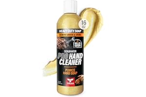 TRIAX Scrubinator - Heavy Duty Hand Cleaner with Grit - Mechanics Hand Scrub & Industrial Soap - Removes Grease Oil Paint Adhesives - For Garages Workshops Construction & Kitchen Use (16 Oz/500 grams)