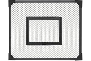 kowaku Tapa de Pecera Autoensamblable, Red Antisaltos, Tapa de Acuario Negra