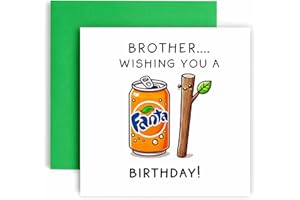 Huxters Funny Birthday Card for Brother - Have a Fantastick Birthday - Men Gift Card 14.8cm