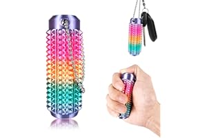 Tangdudu Little Ouchies Pain Fidget, Spiky Grippie Stim Keychain, Portable Pocket Mini Fidget Toys Erwachsene, Anxiety Relief Anti Stress Spielzeug für Kinder und Erwachsene (Regenbogen)