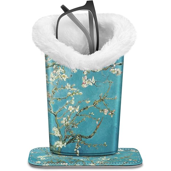 Porte-Lunettes En Similicuir PU Avec Doublure En Peluche – Support Anti-Rayures Pochette Protectrice Pour Table De Nuit, Bureau & Voyage | Étui Protecteur Élégant Pour Maison, Voiture & Salle De Sport