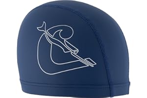 CRESSI Senna Swim cap Pu Coated - Cuffia da Nuoto per Adulti Realizzata in Morbido Tessuto con Rivestimento in PU, Taglia Unica