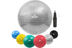 MATCHU - Ballon Grossesse - Balon Pilates - Ballon Gym - Swiss Ball - Ballon Fitness - Disponible en 45-85 CM - Y Compris La Pompe -