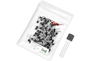 Chanzon A733 TO-92 PNP Power Bipolar Junction Transistor, Premium Quality Electronic Component (Pack of 100pcs)