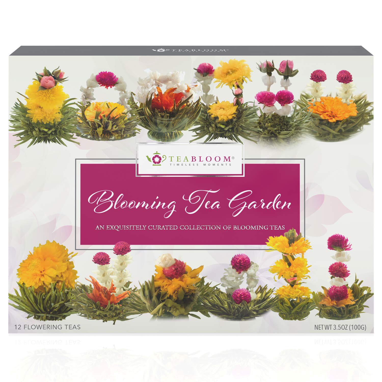Teabloom Confezione Fiori di Tè - Selezione Fiori di Tè di Prima Qualità dai Giardini Più Belli del Mondo - 12 Varietà… - immagine 5