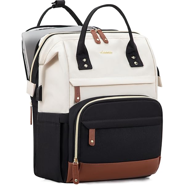 Sac à Dos Femme DIRRONA 15 Pouces – Nylon Léger, Nombreuses Poches, Bandoulière Réglable, Idéal Travail/voyage