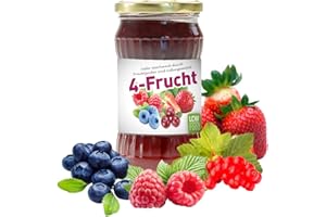 LCW - Fruchtaufstrich mit Fruchtzucker und Süßungsmitteln 340g Glas 4 Frucht