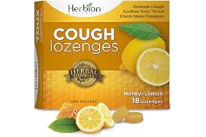 Herbion Naturals Pastillas para la Garganta con Miel Sabor Limón 18 Pastillas