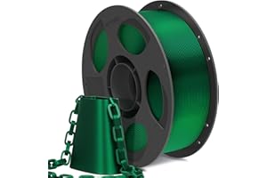 ‎ANYCUBIC ANYCUBIC Silk PLA Filament, Seide Filament 1,75mm, Kontrollierbarer Glanz 3D Drucker Filament, Seidentexturen Prächtige Farbe 1KG Silk Weihnachtsgrün