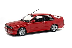 Solido S4304200 421436510-1:43 BMW M3 E30 Modellino Veicolo, Rosso