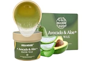 VIOLA HOUSE Maschera Esfoliante Rigenerante per Mani - Cera Peeling Trattamento Intensivo per Pelli Screpolate e Secche | Idratazione Intensiva con Avocado & Aloe | 150g