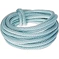 Rayher I-Cord with Wire Core, Craft Wire with Knitted Fabric Cover for Crafting, Iron Wire, light blue, length 3m, diameter 5mm, 55937358