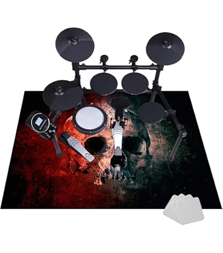 Tappeto Per Batteria Antiscivolo - 80x200 Cm, Insonorizzato, Per Drum Set Acustici Ed Elettronici! - Foto 13