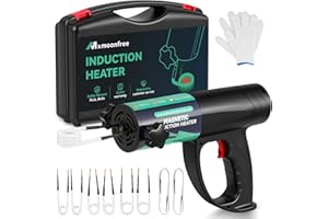 Mxmoonfree - Induction Heater for Bolt Removal, 1500W Induction Bolt Heater Tool with 8 Horns and Sturdy Case for Safely Removing Nuts,